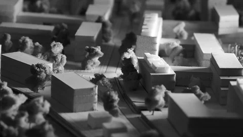 Architecture model city Stock Footage 120058945