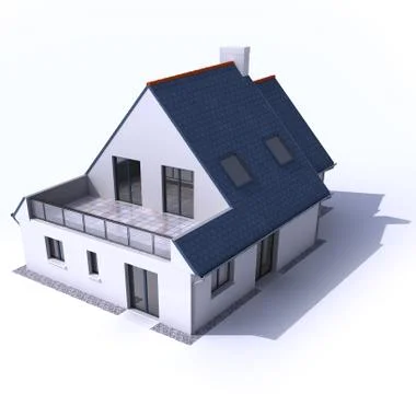 Architecture model, house b Stock Illustration