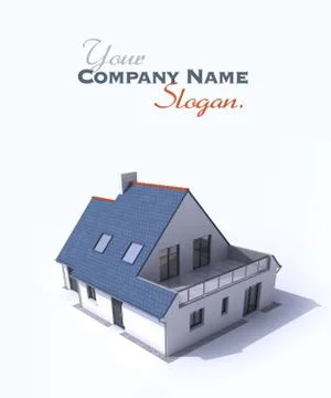 Architecture model, house a Иллюстрация