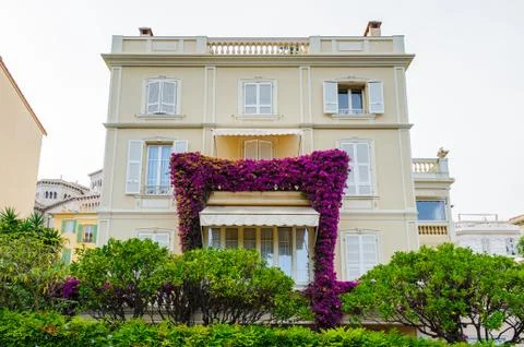 Architecture of Monaco. Principality of Monaco is the second smallest and the Stock Photos