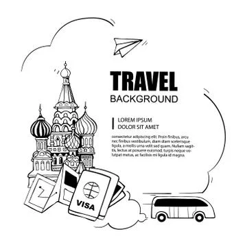 Architecture monuments Stock Illustration