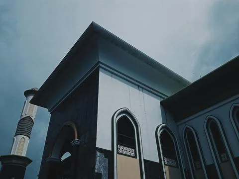 Architecture of a mosque in Ternate City Stock Photos