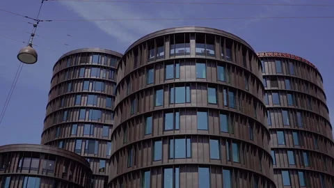Architecture. Multi-storey building. Denmark. Copenhagen. Stock Footage 232966608