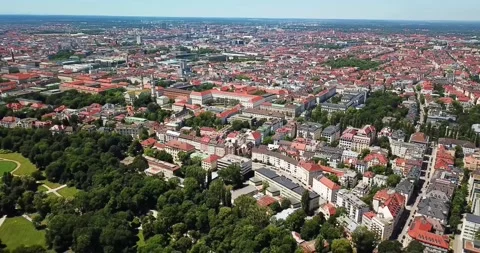 Architecture in Munich, Germany and also Landscape of Munich Stock Footage 239649143