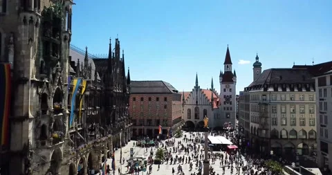 Architecture in Munich, Germany and also Landscape of Munich Stock Footage 239649220