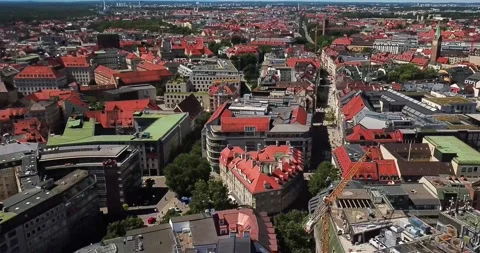Architecture in Munich, Germany and also Landscape of Munich Stock Footage 239649223