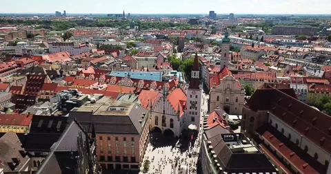 Architecture in Munich, Germany and also Landscape of Munich Stock Footage 239649226
