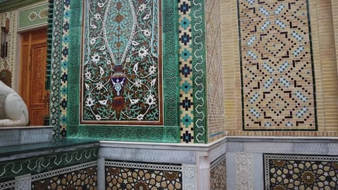 The architecture of the new tourist complex Samarkand city Silk Road Stock-Footage 247257927