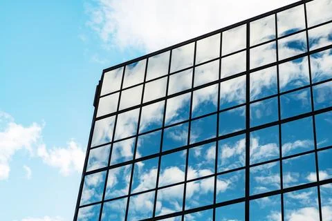 Architecture of office building. Perspective skyscraper. Commercial architecture Stock Photos