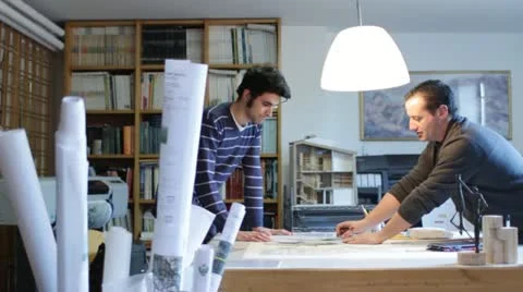 Architecture office, dolly Stock Footage 21428120