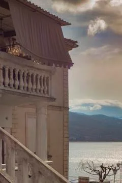 Architecture of Ohrid, Old Town. Stock Photos