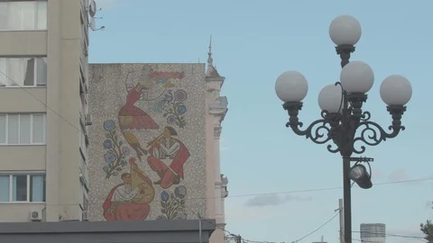 Architecture of the old city Stock Footage 121342567