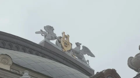 Architecture of the old city Stock Footage 121342629