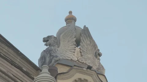 Architecture of the old city Stock Footage 121342649