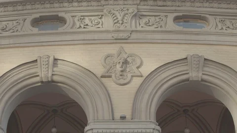 Architecture of the old city Stock Footage 121342689