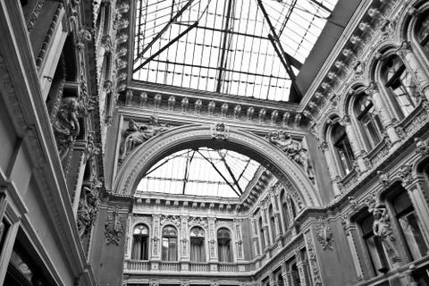Architecture of old corridor Stock-Fotos