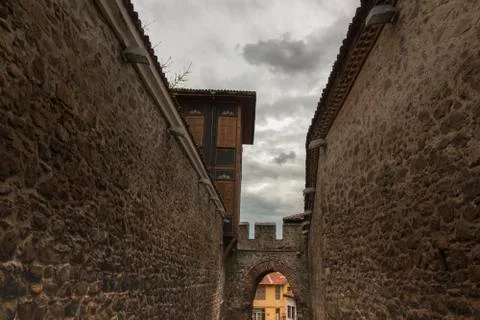 The architecture of the Old Town. Stock Photos