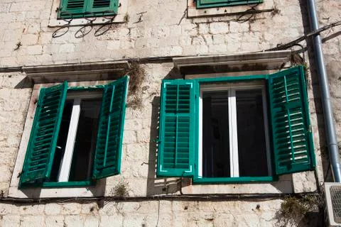 Architecture in the old town of Split, Dalmatia, Croatia Foto stock