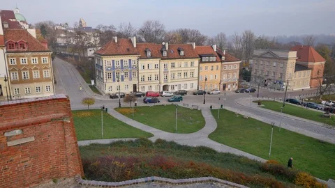 Architecture of Old Town in Warsaw. Vídeos de archivo 98446441