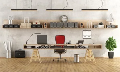 Architecture or engineering  workplace Illustrazione stock