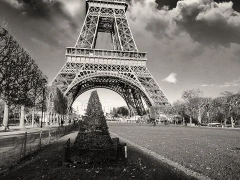 Architecture in Paris, Eiffel Tower and Champs de Mars Photos