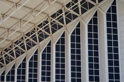 Architecture Pattern Details of Athens Olympic Stadium, Greece Stock Photos