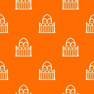 Architecture pattern vector orange Stock Illustration