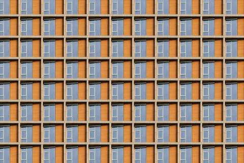 Architecture pattern, window of an office building Stock Photos