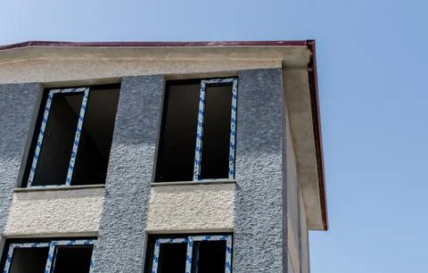 A architecture perspective from an old building - a corner shoot Stock Photos