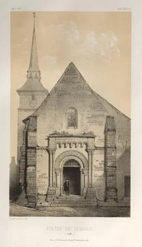 Architecture Pittoresque ou Monuments des XVeme. Et XVIeme. Siecles: Chatea.. Stock Illustration