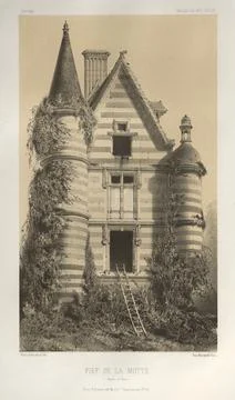 Architecture Pittoresque ou Monuments des XVeme. Et XVIeme. Siecles: Chatea.. Stock Illustration
