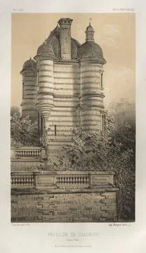 Architecture Pittoresque ou Monuments des XVeme. Et XVIeme. Siecles: Chatea.. イラスト素材