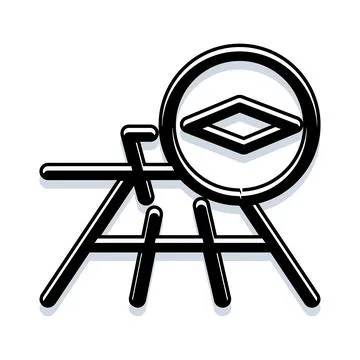 Architecture planning icon with building design blueprint concept Stockillustratie