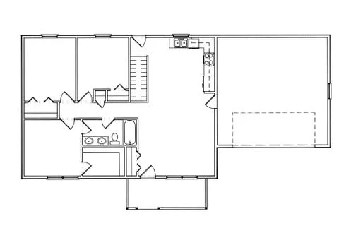 Architecture plans in top view Stock Illustration