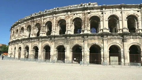 Architecture of the Roman monument. Stock Footage 109209033