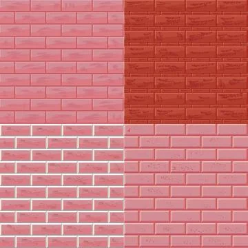 Architecture rustication types set texturised 스톡 일러스트