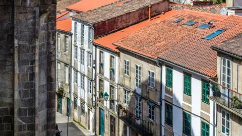 Architecture in Santiago de Compostela, Spain Stock Photos