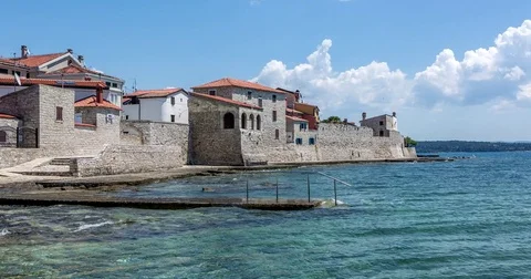 Architecture on the seafront Stock Footage 74292960