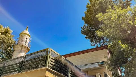 Architecture small mosques in istanbul Stock Photos
