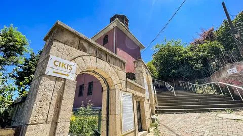 Architecture small mosques in istanbul Stock Photos