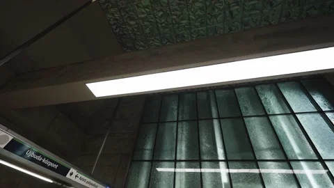 Architecture of Subway Station in Budapest Stock Footage 197326437