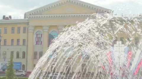 Architecture of the summer city of students Stock Footage 183871780