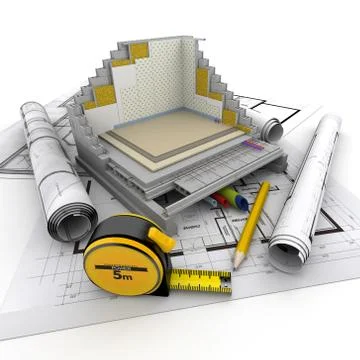 Architecture technical Stock Illustration