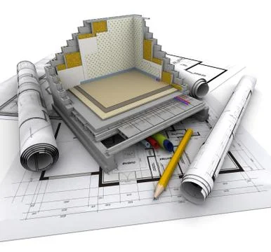 Architecture technical Stock Illustration