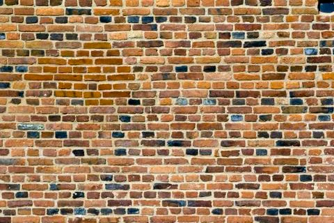 Architecture texture - Old patterned brick wall Stock Photos