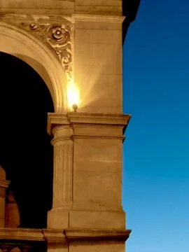 Architecture under the spotlight Foto stock