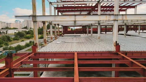 Architecture. unfinished building. Development. Stock Footage 160907835