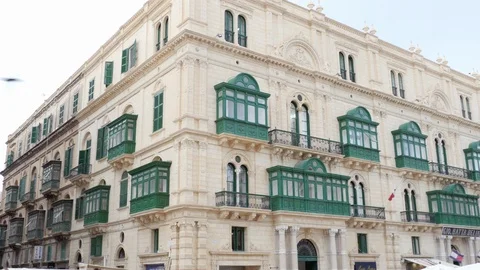 Architecture in Valetta. Malta.  Video stock 123166177