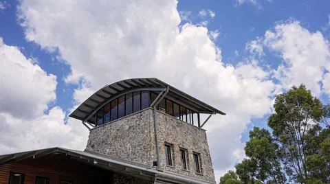Architecture Of A Vineyard Cellar Door Fotos de archivo