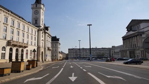 Architecture of Warsaw's old town. Stock Footage 74066389
